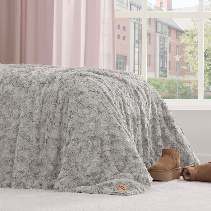 UGG Adalee Faux Fur Twin Blanket, Fluffy Blanket - Image 7