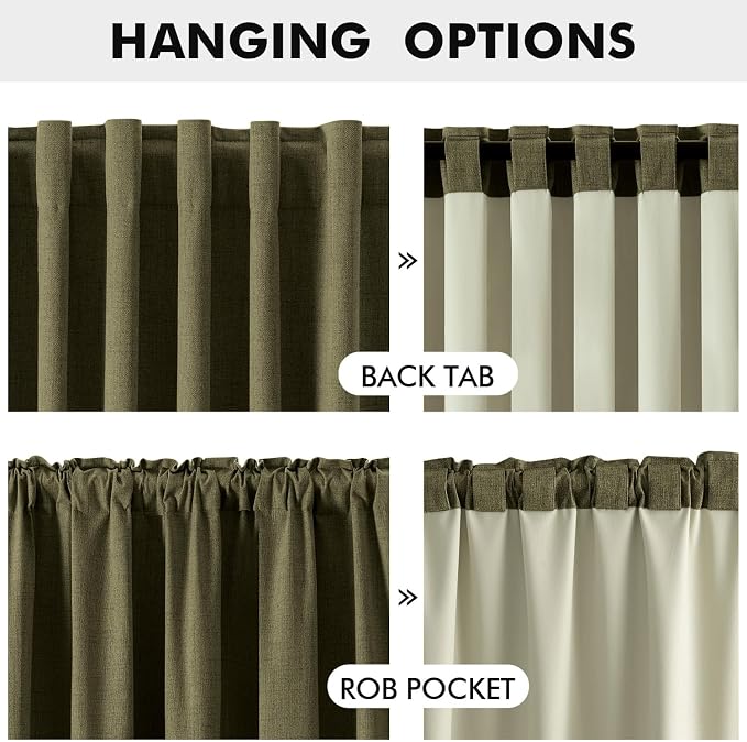 MIULEE 100% Blackout Linen Curtains - Image 5