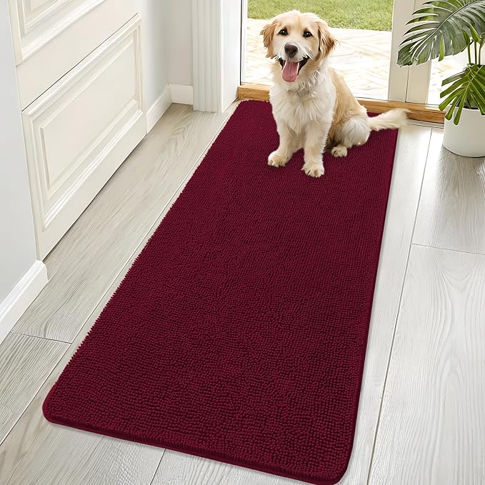 OLANLY Dog Door Mat for Muddy Paws 70x32, Absorbs Moisture and Dirt, Absorbent by OLANLY