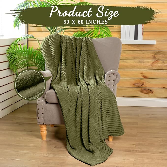 Buryeah 24 Pcs Flannel Throw Blanket Bulk 50 x 60 in Sleepover Blanket Outdoor - Image 3