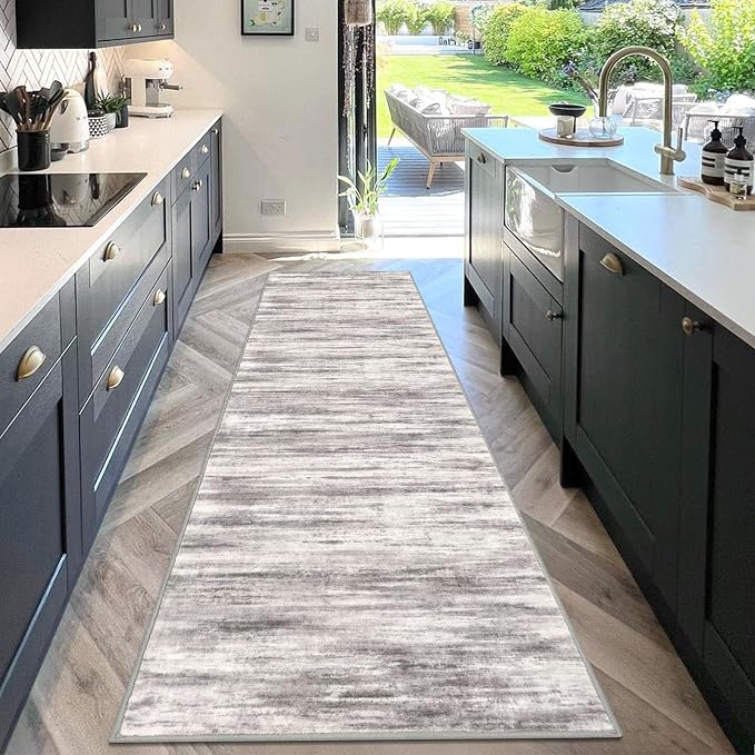 KOZYFLY 3x10 Ft Rug Modern Ombre Runner Rug - Image 3