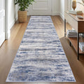 KOZYFLY Modern Abstract Washable Rug Runner 2.6x10 Hallway Rug Runner Non-Slip by KOZYFLY