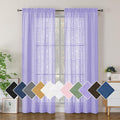 Simplebrand Lavender Sheer Curtains 72 Inch Length 2 Panels by Simplebrand