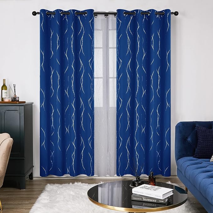 Deconovo Blackout Curtains, 52 x 95 Inch Drapes - Image 2