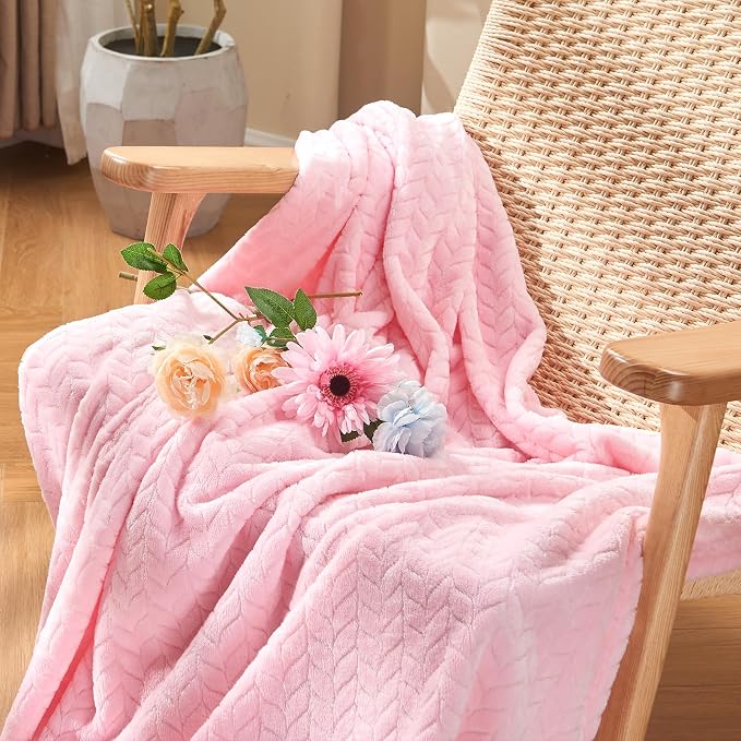 inhand Pink Fleece Queen Blanket - Image 2