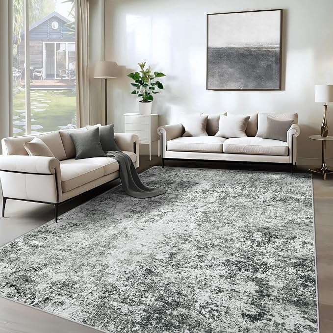 XLUEZ 6x9 Area Rugs for Living Room, Washable Modern Abstract Large Area Rug by XLUEZ