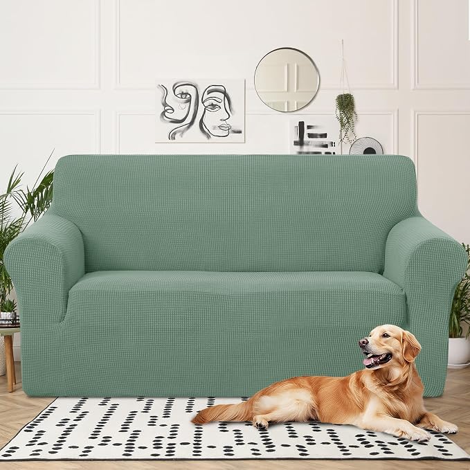 U-NICE HOME Oversized Stretch Loveseat Couch Cover Sofa Covers Washable Sofa - Image 2
