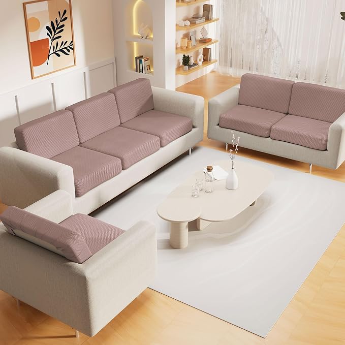 hyha Waterproof Sectional Couch Covers, Non Slip Sofa Couch Cushion Covers L - Image 2