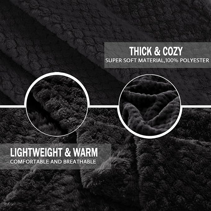 Exclusivo Mezcla Fleece Bed Blanket Queen Size, Super Soft and Warm Blankets - Image 7