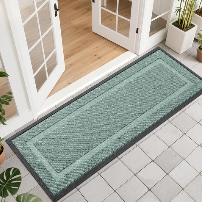 OLANLY Front Door Mat Indoor Outdoor Entrance, Waterproof All-Season, by OLANLY
