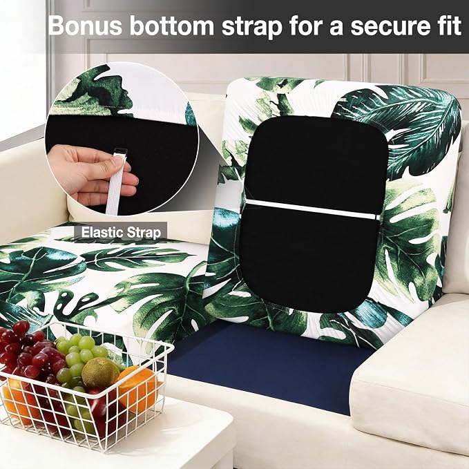 hyha 14Pcs Patio Cushion Covers, Stretch Outdoor Couch Cushion Covers, Washable - Image 4