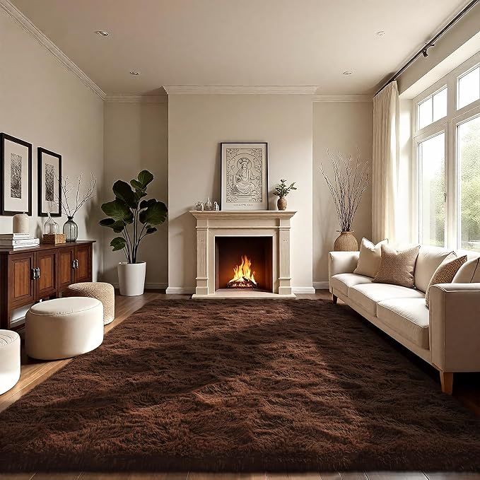 LOCHAS Ultra Soft Indoor Modern Area Rugs Fluffy Living Room Carpets - Image 4