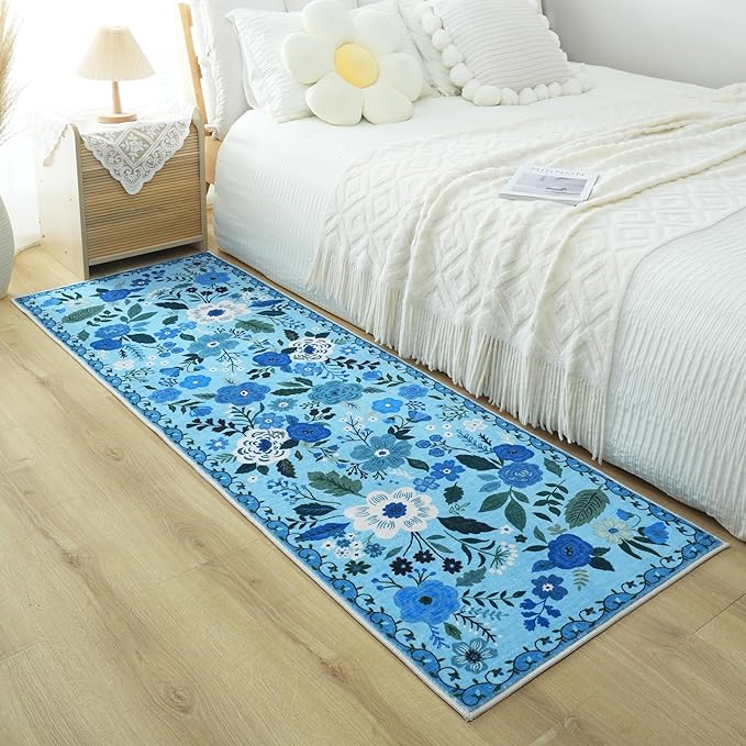 Rugcomf Runner Rug for Hallways Kitchen Rug Non Slip 2'6''x8' Washable Runner - Image 9