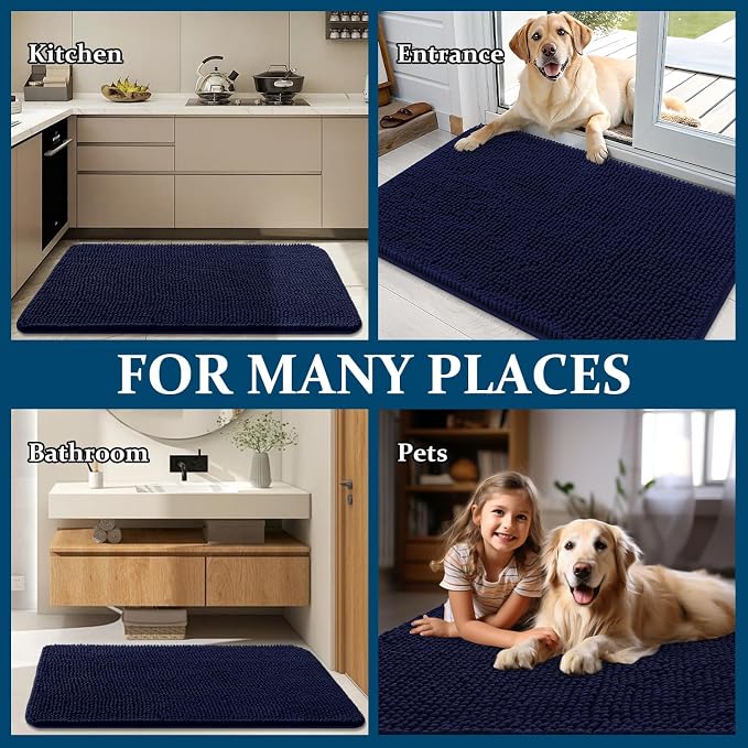 OLANLY Dog Door Mat for Muddy Paws 30x20, Absorbs Moisture and Dirt, Absorbent - Image 8