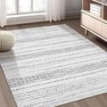 Nakagishi Area Rug Living Room Rugs: 3x5 Soft Machine Washable Boho Neutral by NakagishiAreaRug
