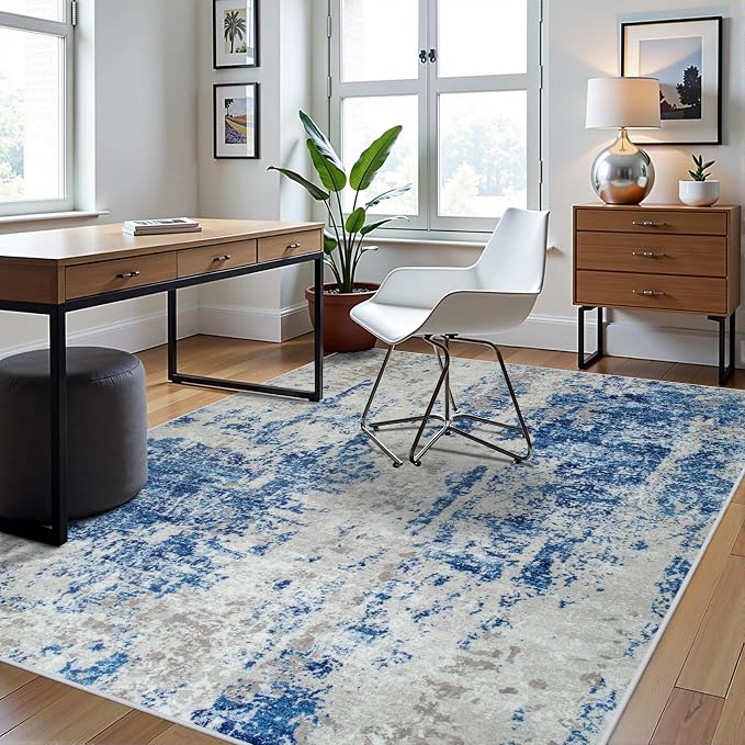 5x8 Area Rugs for Living Room Rug Washable: Abstract Rug for Dining Room - Image 3