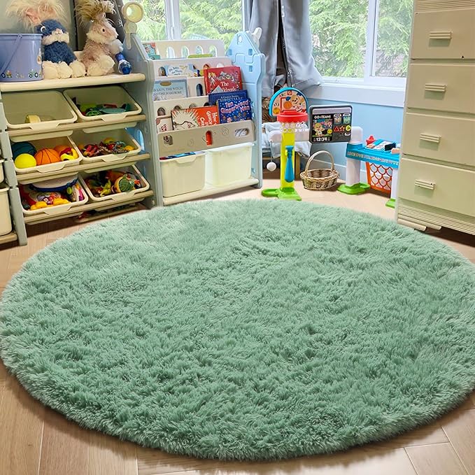 Amdrebio Sage Green Round Rug 4Ft - Image 7