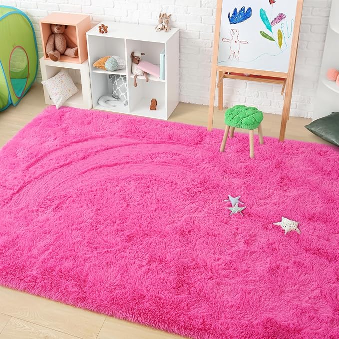 Amearea Shag Fluffy Area Rug for Bedroom Girls Living Room, Extra Soft and - Image 7