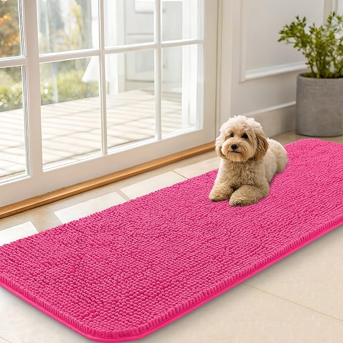 OLANLY Dog Door Mat for Muddy Paws 59x20, Absorbs Moisture and Dirt, Absorbent by OLANLY