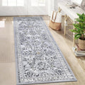 Yamaziot Washable Runner Rug 2x6 – Non Slip Boho Floral Hallway Runner Rug by Yamaziot