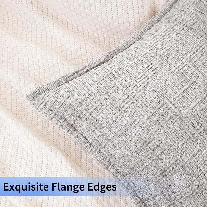 HPUK Fall Chenille Soft Throw Pillow Covers 18x18 Set of 2, Accent Cushion - Image 2