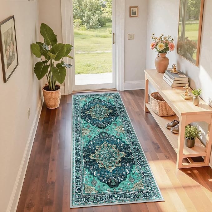 Area Rugs 2'x6' Runner Rug Non Slip Washable by RELEANY