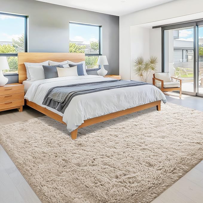 8x10 Area Rugs for Living Room: Fluffy Shag Soft Washable Rug Large Fuzzy Plush - Image 6