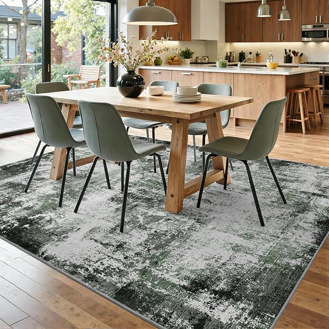 4x6 Ft Area Rugs for Living Room, Soft Non-Slip Washable Rugs Modern Abstract - Image 9