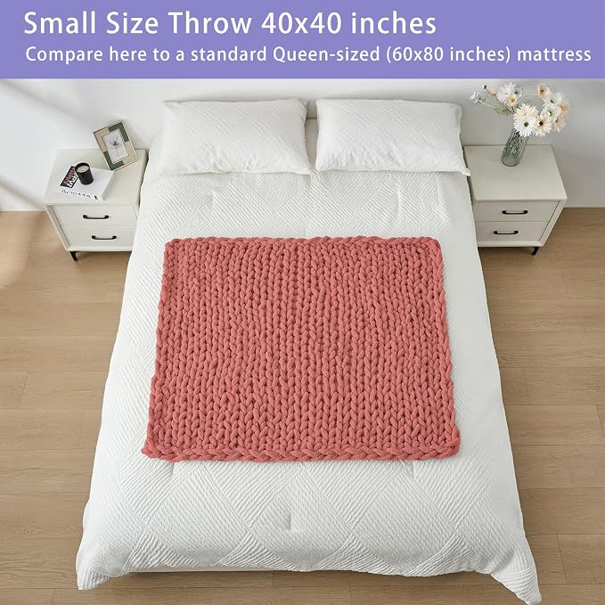 Bigacogo Chunky Knit Throw Blanket - Image 5