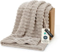 Bedsure GentleSoft Light Brown Fleece Blanket by BEDSURE