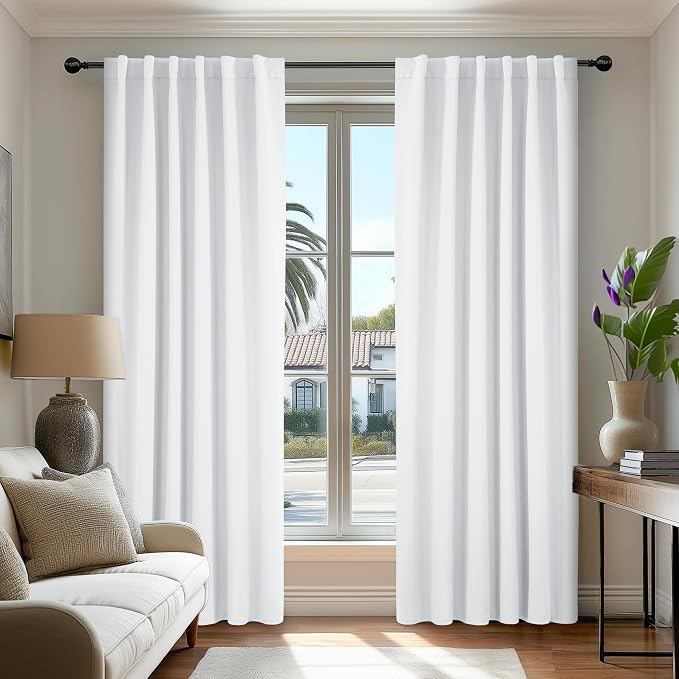 Deconovo Room Darkening Curtains, Thermal Insulated Noise-Reducing Window Panels by Deconovo