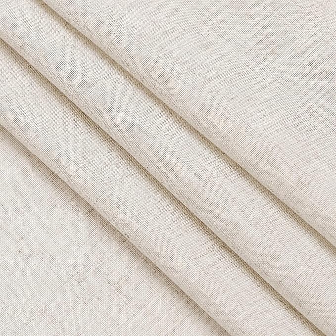 Nanspring Beige Farmhouse Curtains 30 Inch Length - Image 5