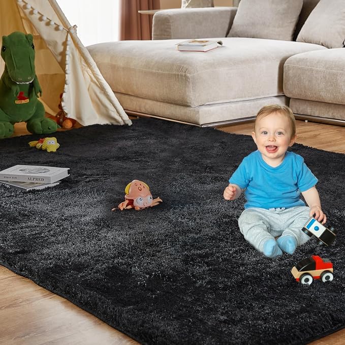 Large Shag Rugs 9X12, Plush Fuzzy Area Rugs - Image 3