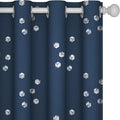 Deconovo Designer Series Silver Cubic Print Blackout Curtains by Deconovo