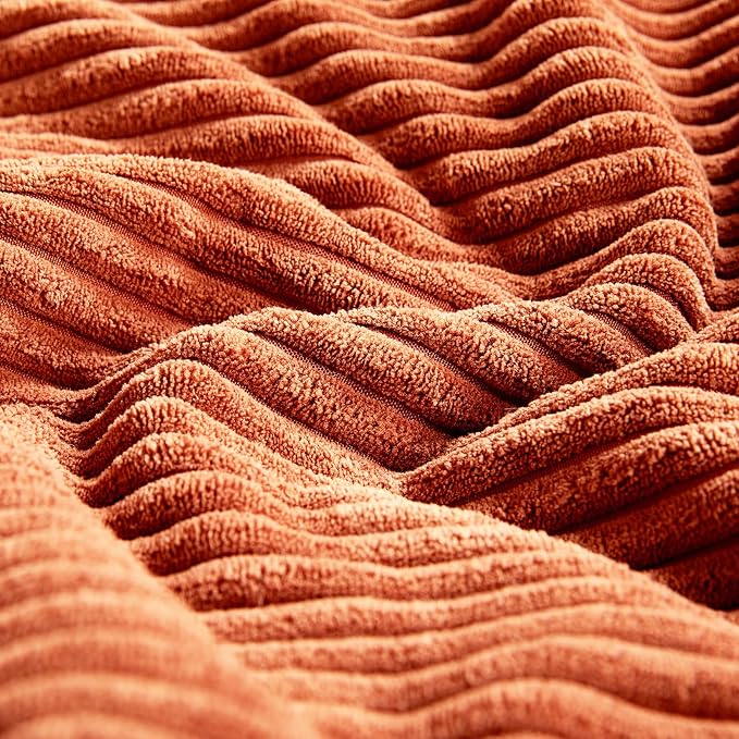 Fancy Homi Set of 2 Burnt Orange Lumbar Decorative Throw Pillow Covers 14x22 - Image 5