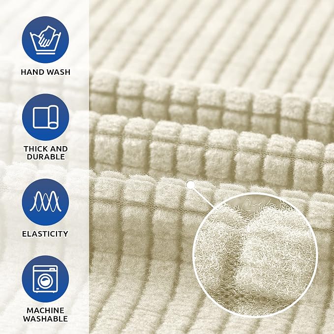KEKUOU Stretch Single Sofa Slipcover 1 Piece Couch Sofa Cover Furniture - Image 3