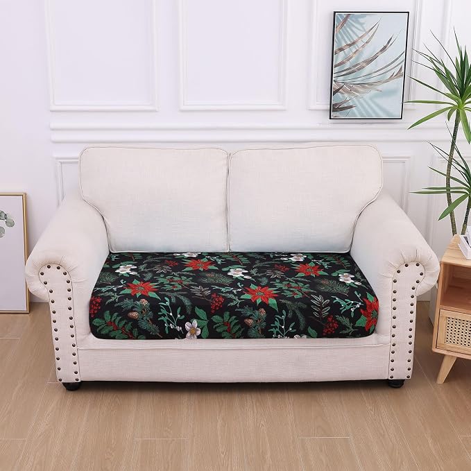 hyha Printed Couch Cushion Covers, Floral Sofa Covers Washable - Image 5