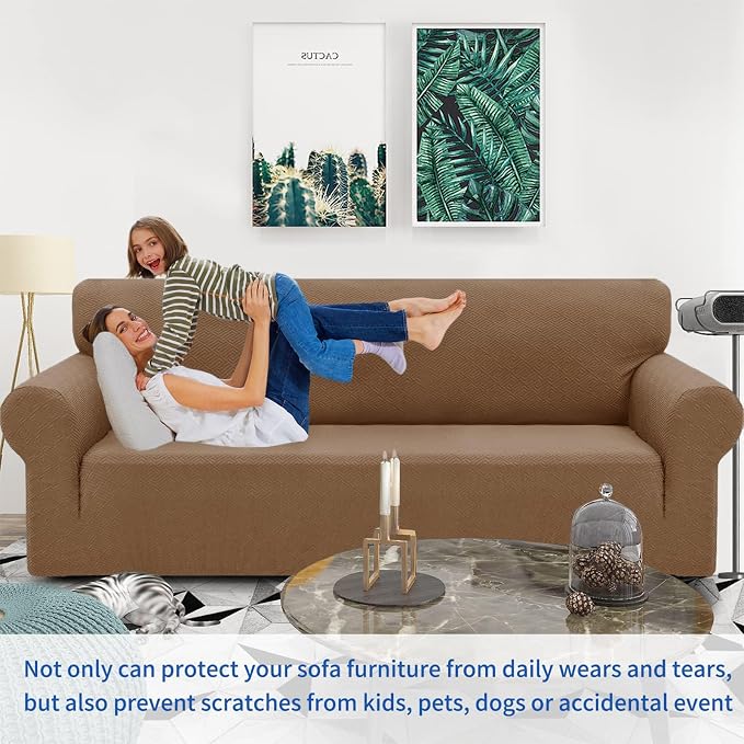 ZNSAYOTX 1 Piece Jacquard Couch Covers - Image 2