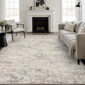 5x8 Area Rug Living Room: Modern Washable Soft Carpet Brown Beige | by FXRHLP