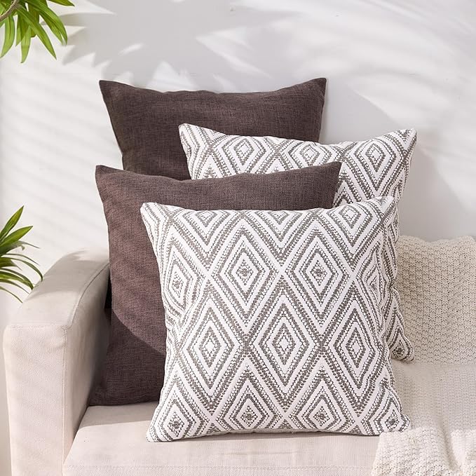 HPUK Decorative Throw Pillow Covers Set of 4 Couch Pillows Accent Cushion Cover by HPUK