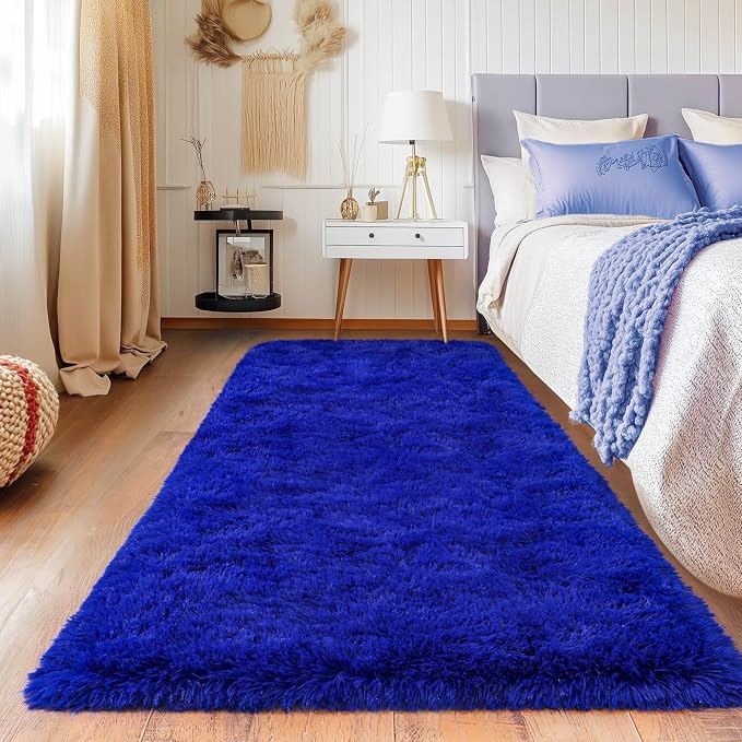 Runner Rugs for Bedroom, 2x6 Fluffy Throw Area Rug Non Slip for Bedside Dorm - Image 2
