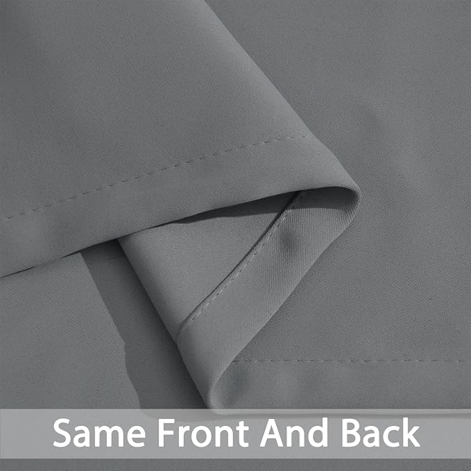 Yakamok Gray Blackout Curtain Panels 84 inches - Image 5