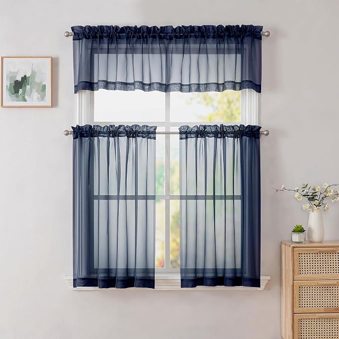 Simplebrand Navy Valances 14 Inches Long - Image 7