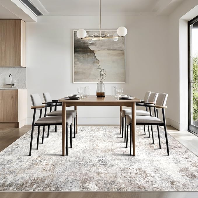 Washable Rugs 6x9 Area Rugs for Living Room, Modern Abstract Rugs for Bedroom - Image 9