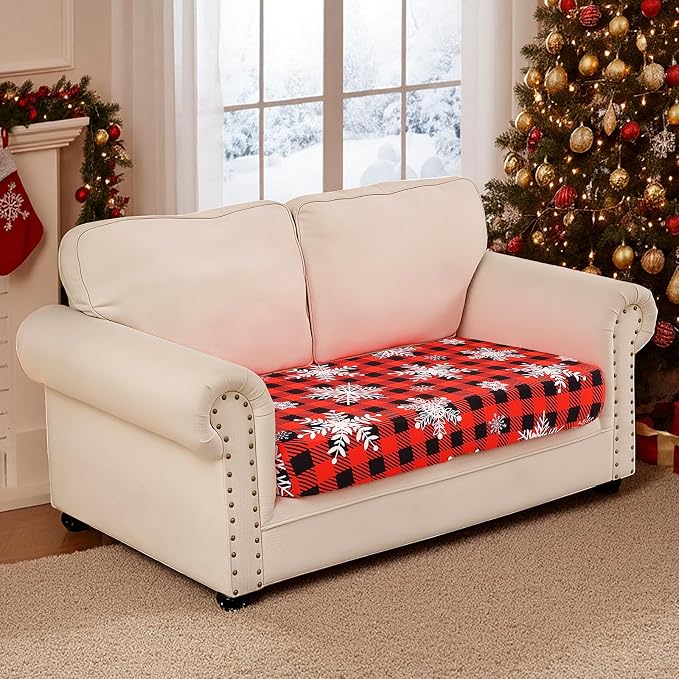 Smiry Printed Couch Cushion Covers, Stretch Soft Couch Covers - Image 2