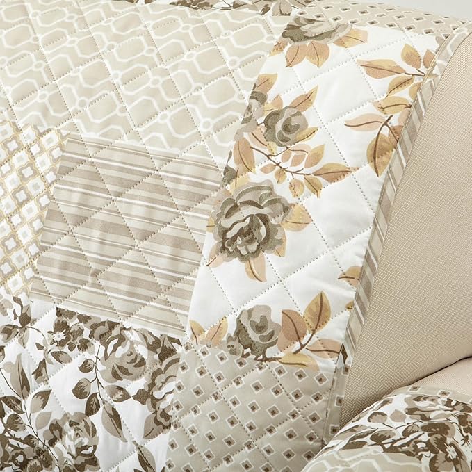 Great Bay Home Reversible Patchwork Recliner Cover - Image 6
