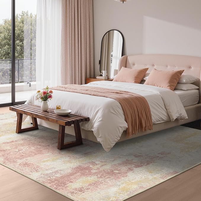 Area Rugs 8x10 for Living Room Bedroom, Modern Abstract Machine Washable Rug - Image 4