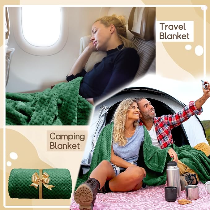 4 Pack Fleece Throw Blankets 50x60 Inches – 270 GSM Ultra Soft Flannel - Image 6