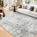 Washable Area Rugs 6'x9' Non-Slip Modern Abstract Soft by RELEANY