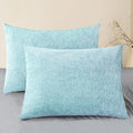 CaliTime Throw Pillow Covers Decorative 20 X 26 Inches Pack of 2 Cozy Chenille by CaliTime